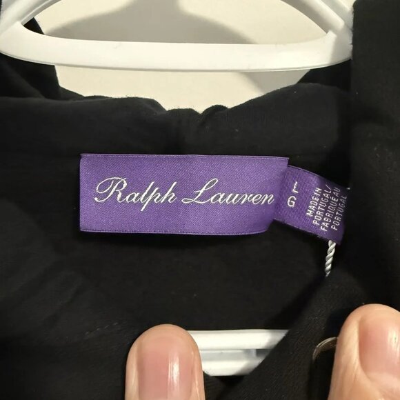 Ralph Lauren Purple Label Pullover Hoodie Black - Picture 4 of 7